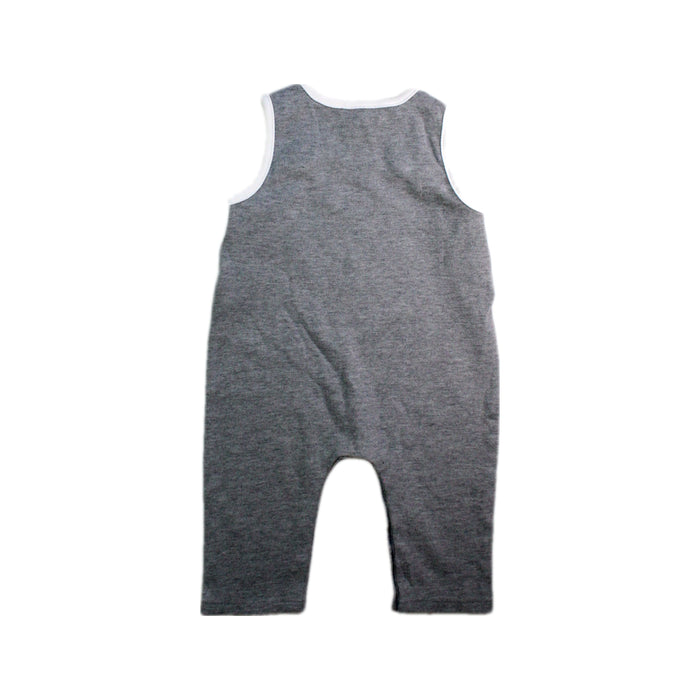 A Grey Long Overalls from Armani Baby in size 3-6M for neutral. (Back View)