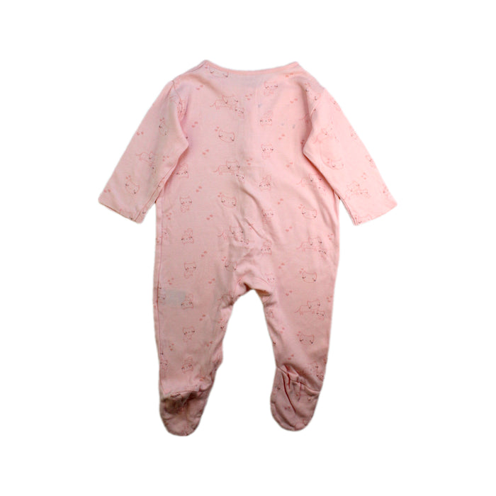 A Pink Onesies from Mothercare in size 6-12M for girl. (Back View)