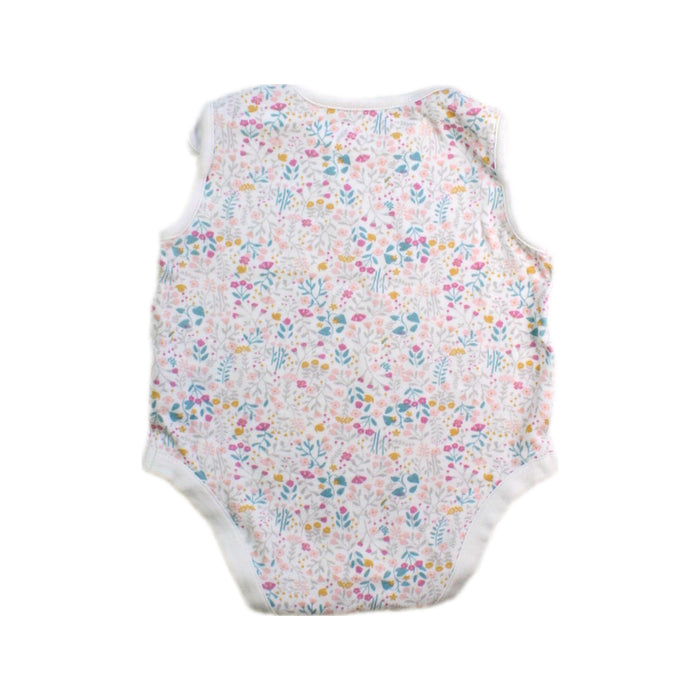 A White Sleeveless Bodysuits from Mothercare in size 3-6M for girl. (Back View)
