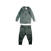 A Grey Pyjama Sets from Chasing Windmills in size 3-6M for neutral. (Front View)