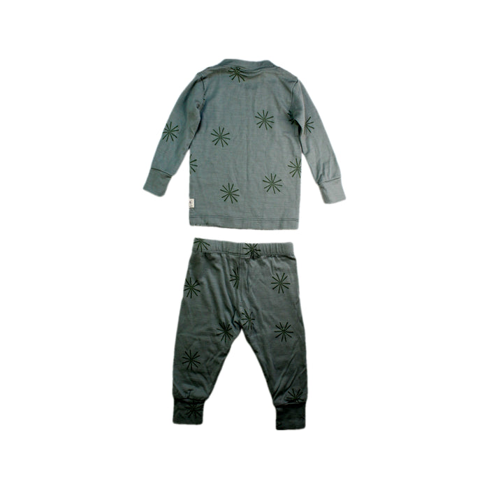 A Grey Pyjama Sets from Chasing Windmills in size 3-6M for neutral. (Back View)