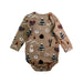 A Beige Long Sleeve Bodysuits from Hebe in size 6-12M for neutral. (Back View)