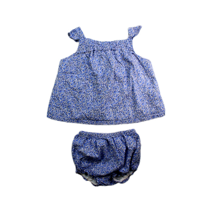 A Blue Shorts Sets from Janie & Jack in size 18-24M for girl. (Front View)