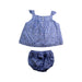 A Blue Shorts Sets from Janie & Jack in size 18-24M for girl. (Back View)