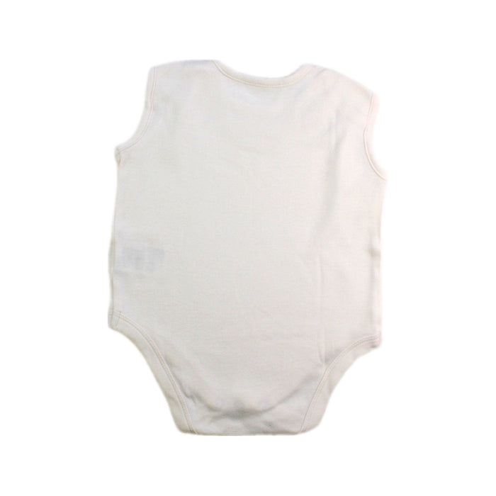 A Ivory Sleeveless Bodysuits from Mothercare in size 6-12M for girl. (Back View)
