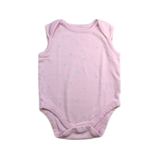 A Pink Sleeveless Bodysuits from Mothercare in size 3-6M for girl. (Front View)