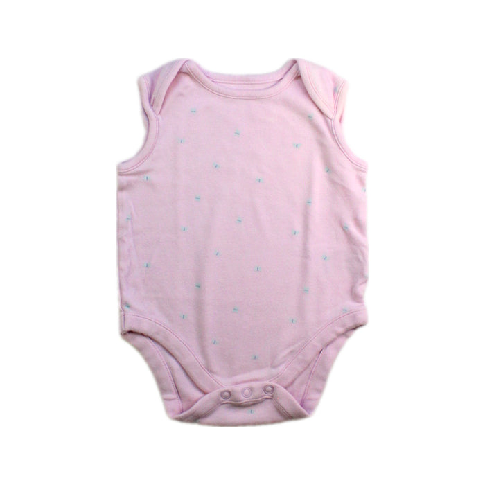 A Pink Sleeveless Bodysuits from Mothercare in size 3-6M for girl. (Front View)