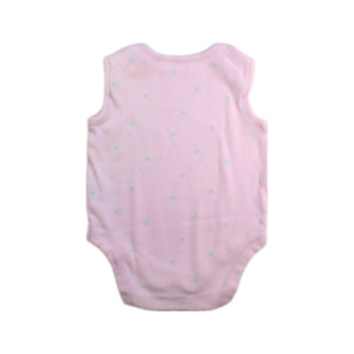 A Pink Sleeveless Bodysuits from Mothercare in size 3-6M for girl. (Back View)