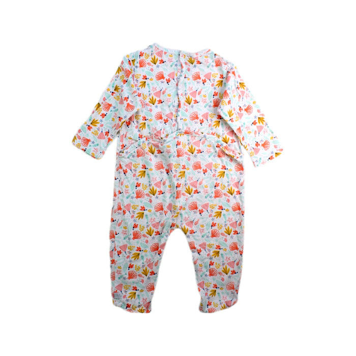 A Pink Long Sleeve Rompers from La Compagnie des Petits in size 6-12M for girl. (Back View)