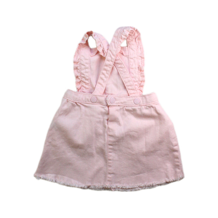 A Pink Overall Dresses from Seed in size 12-18M for girl. (Back View)