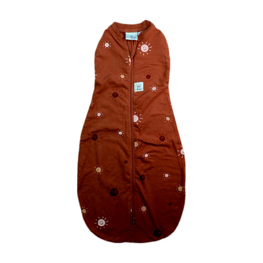 A Brown Sleepsacs from ErgoPouch in size 0-3M for neutral. (Front View)