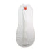 A White Swaddles from HanaBaby in size 0-3M for neutral. (Back View)
