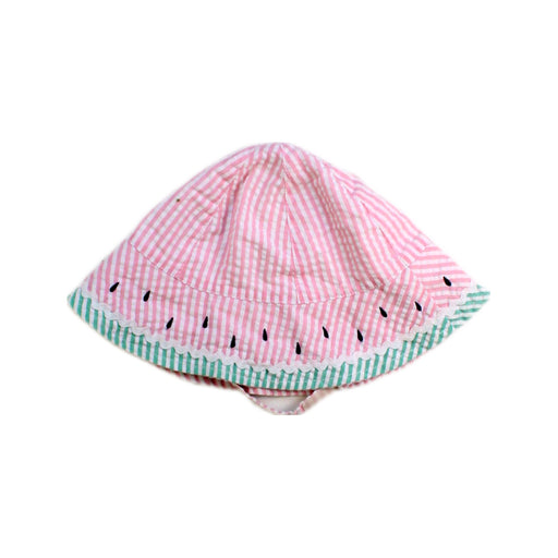 A Pink Sun Hats from Seed in size 12-18M for girl. (Front View)