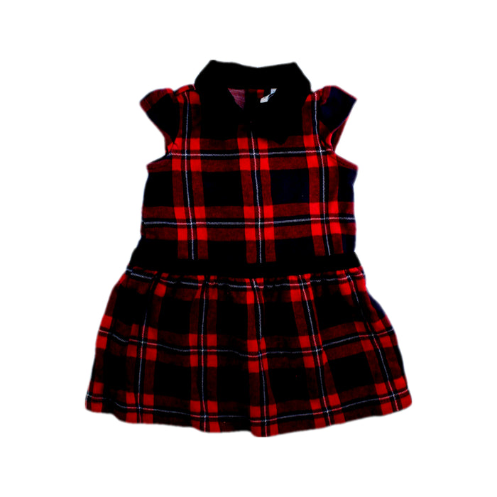 A Red Sleeveless Dresses from Janie & Jack in size 2T for girl. (Front View)