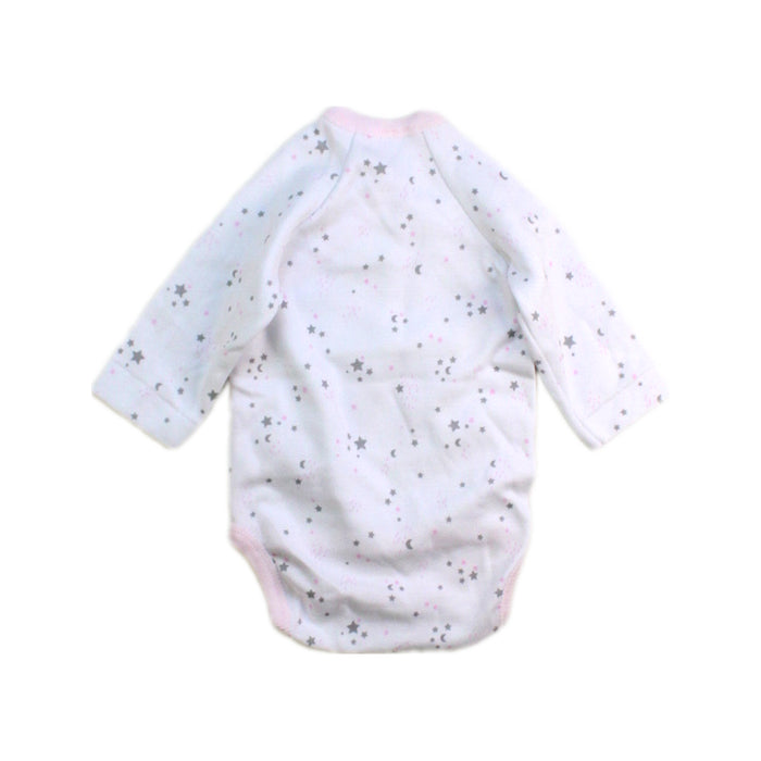 A White Long Sleeve Bodysuits from Cambrass in size 0-3M for girl. (Back View)