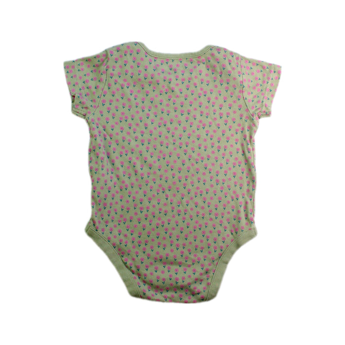 A Green Short Sleeve Bodysuits from Mothercare in size 12-18M for girl. (Back View)