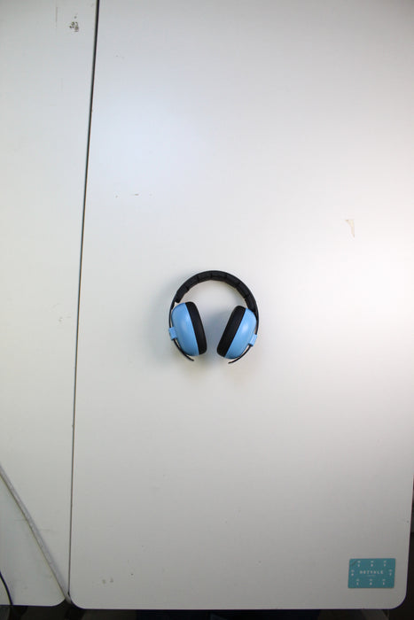 A Black Ear Muffs from Banz in size 12-18M for neutral. (Front View)