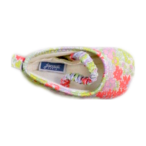 A Pink Slip Ons from Jacadi in size Newborn for girl. (Front View)