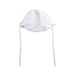 A White Sun Hats from Jacadi in size 3-6M for girl. (Back View)