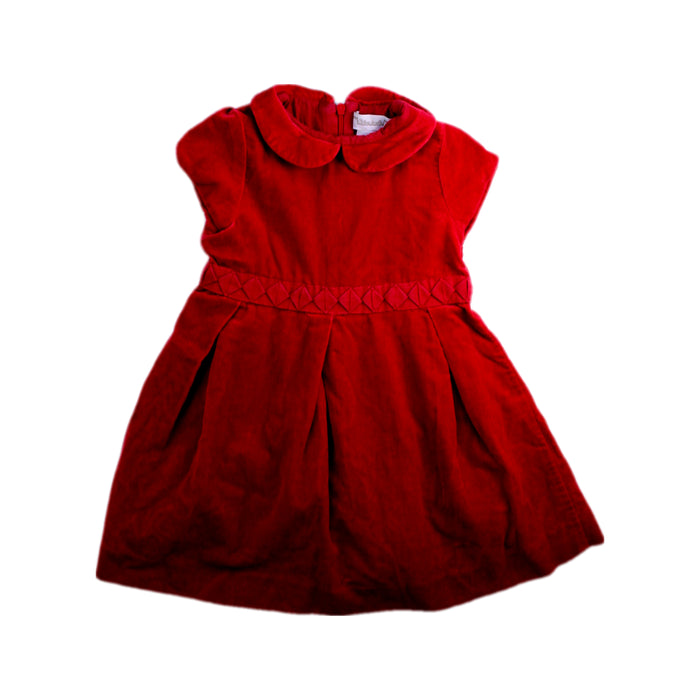 A Red Short Sleeve Dresses from Chateau de Sable in size 3T for girl. (Front View)