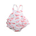 A Pink Sleeveless Rompers from Angel Dear in size 3-6M for girl. (Front View)