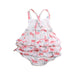 A Pink Sleeveless Rompers from Angel Dear in size 3-6M for girl. (Back View)