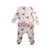 A White Onesies from Angel Dear in size 0-3M for girl. (Back View)