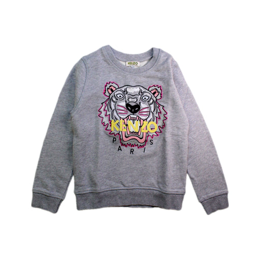 A Grey Crewneck Sweatshirts from Kenzo in size 6T for girl. (Front View)