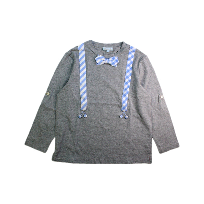 A Grey Long Sleeve Tops from Nicholas & Bears in size 6T for boy. (Front View)