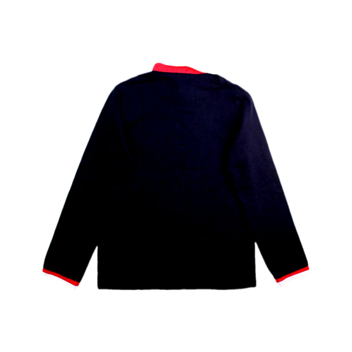 A Black Long Sleeve Polos from Jacadi in size 8Y for boy. (Back View)