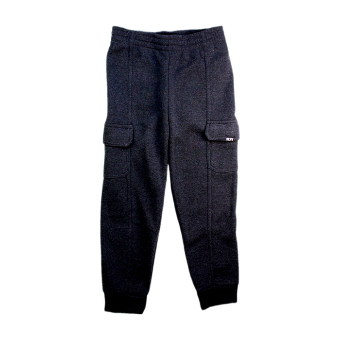 A Grey Sweatpants from DKNY in size 7Y for boy. (Front View)