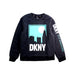 A Black Pants Sets from DKNY in size 8Y for boy. (Front View)