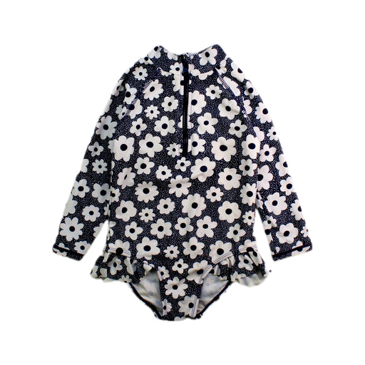 A Black Swimsuits from Seed in size 3T for girl. (Front View)