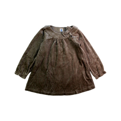 A Taupe Long Sleeve Dresses from BEAMS in size 2T for girl. (Front View)