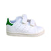 A White Sneakers from Adidas in size 12-18M for neutral. (Front View)
