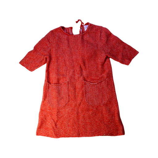 A Red Sweater Dresses from Knit Planet in size 5T for girl. (Front View)
