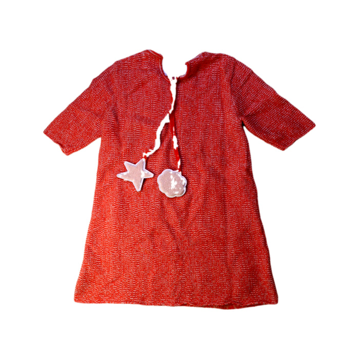 A Red Sweater Dresses from Knit Planet in size 5T for girl. (Back View)