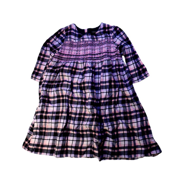 A Pink Long Sleeve Dresses from Velveteen in size 6T for girl. (Front View)