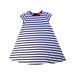 A White Short Sleeve Dresses from Polo Ralph Lauren in size 7Y for girl. (Front View)