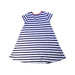 A White Short Sleeve Dresses from Polo Ralph Lauren in size 7Y for girl. (Back View)
