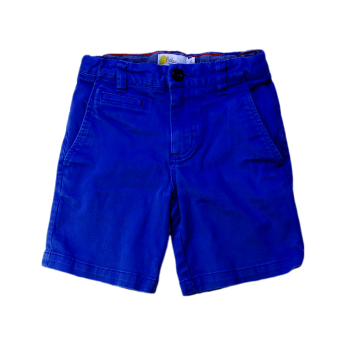 A Blue Shorts from Boden in size 6T for boy. (Front View)