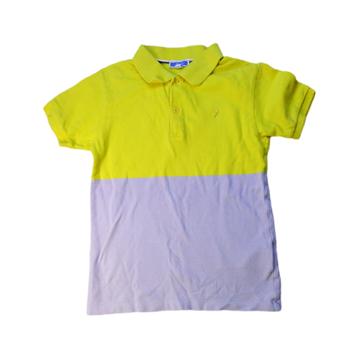 A Yellow Short Sleeve Polos from Jacadi in size 8Y for boy. (Front View)