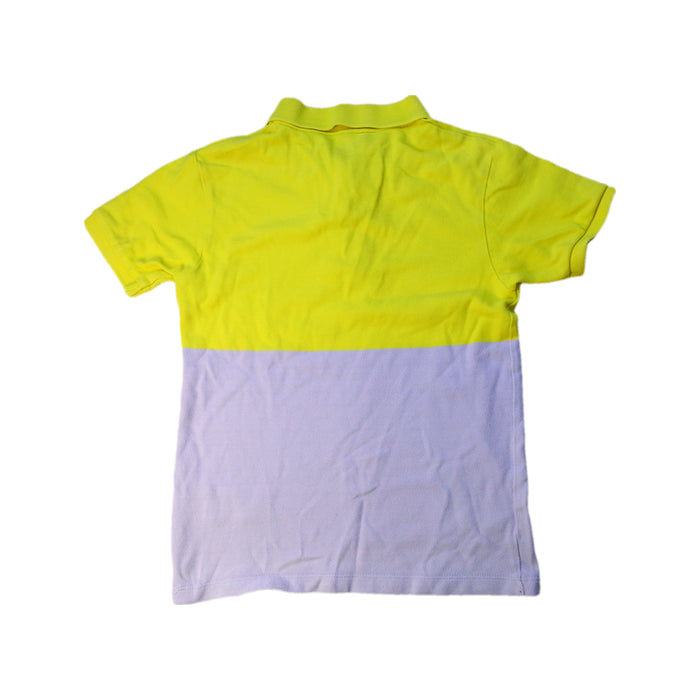 A Yellow Short Sleeve Polos from Jacadi in size 8Y for boy. (Back View)