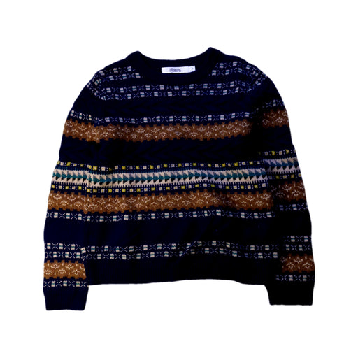 A Navy Knit Sweaters from Bonpoint in size 8Y for boy. (Front View)
