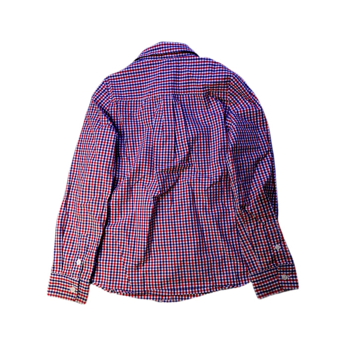 A Red Long Sleeve Shirts from Jacadi in size 8Y for boy. (Back View)
