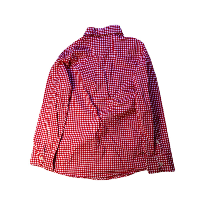A Red Long Sleeve Shirts from Lands' End in size 8Y for boy. (Back View)
