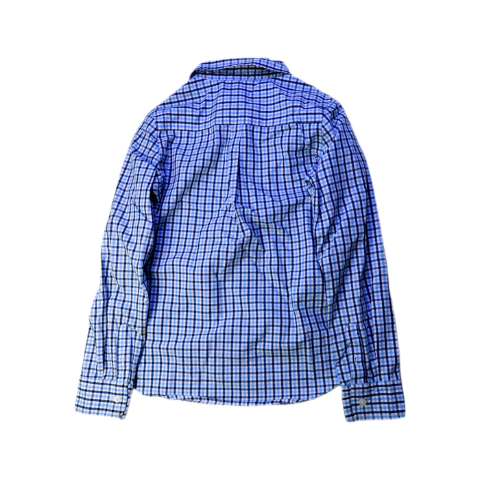 A Blue Long Sleeve Shirts from Jacadi in size 8Y for boy. (Back View)