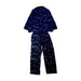 A Navy Pyjama Sets from Petit Bateau in size 10Y for boy. (Back View)