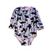 A Black Long Sleeve Bodysuits from Molo in size 0-3M for girl. (Front View)