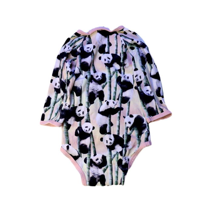 A Black Long Sleeve Bodysuits from Molo in size 0-3M for girl. (Back View)